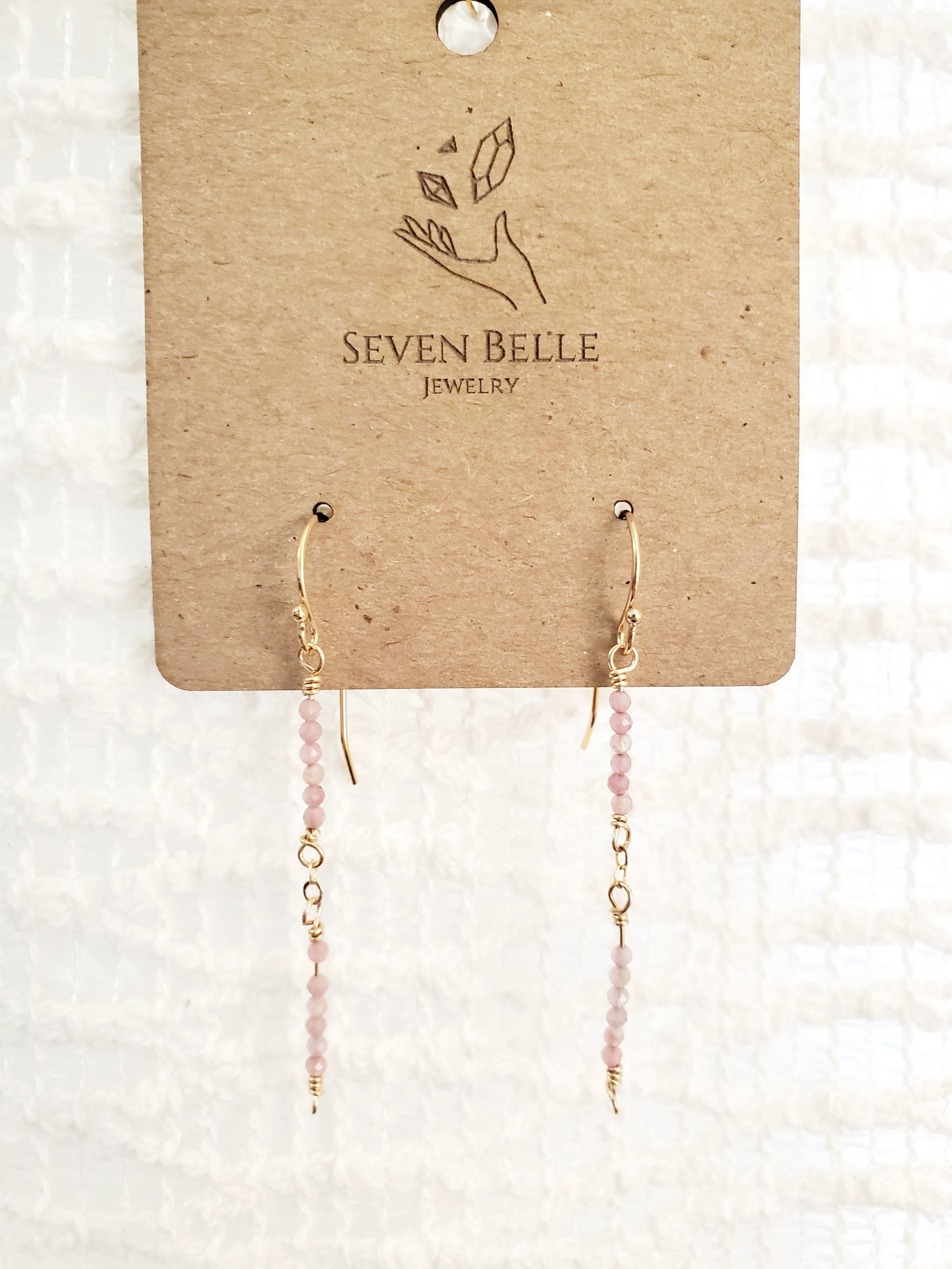 Tiny Gems Pink Tourmaline Earrings