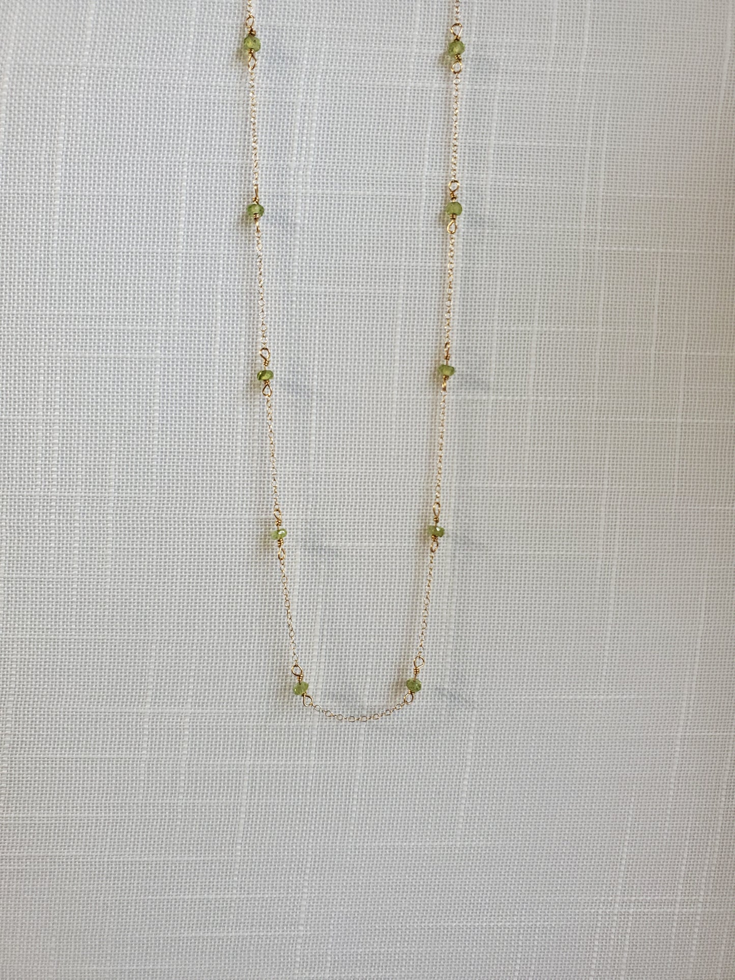 Peridot Gemstone Necklace
