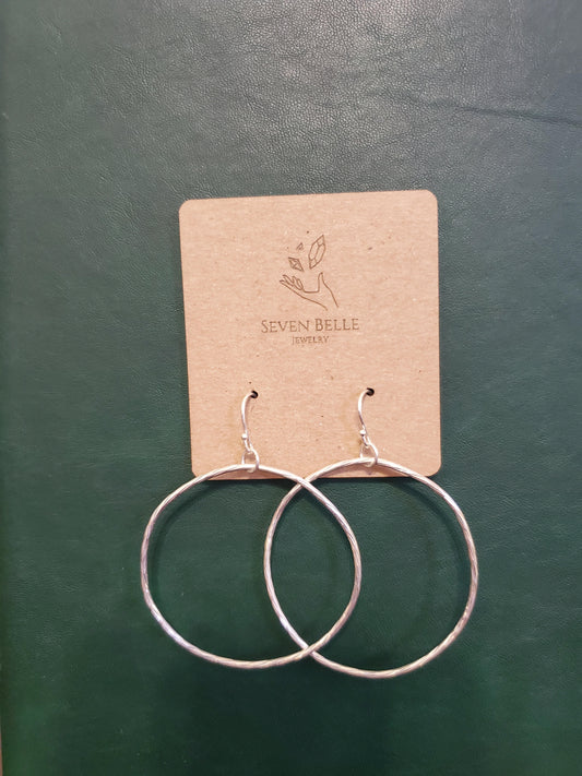 Sterling Silver Glimmer Hoops
