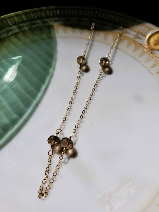 Smoky Quartz Gemstone Necklace